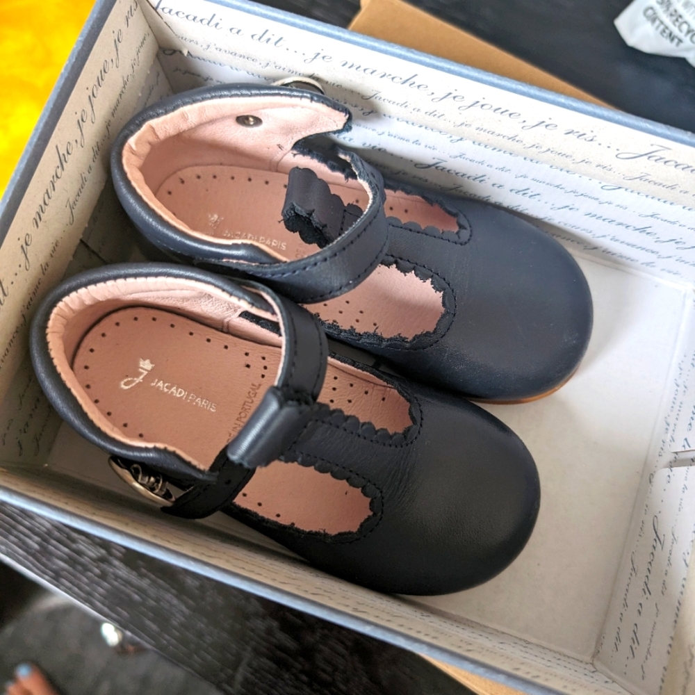 Jacadi t-strap toddler shoes Diane size 23/7